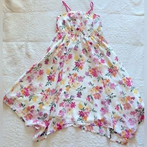 H&M Girls' Cream Double Layer Flower 🌸 Dress Size 9-10Y.
